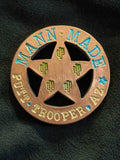 Sheriff Badge Ball Markers, Copper!