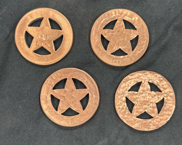 Sheriff Badge Ball Markers, Copper!