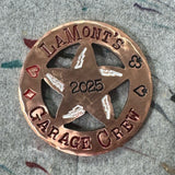 Sheriff Badge Ball Markers, Copper!